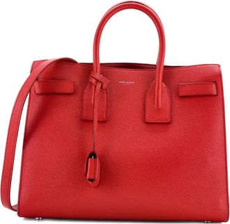 Saint Laurent Sac de Jour NM kleine shopper - Rood