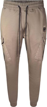 Siksilk Cargohose SIKSILK Siksilk Cargohose Slim Fit Cargos, Herren, Gr. XL, N-Gr, braun, Obermaterial: 98% Baumwolle CO. 2% Elasthan EL., Hosen Cargohose