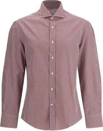 Brunello Cucinelli Multicolor Cotton Pattern Mens Shirt