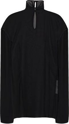 8 by YOOX SEE-THROUGH HIGH-NECK BLOUSE