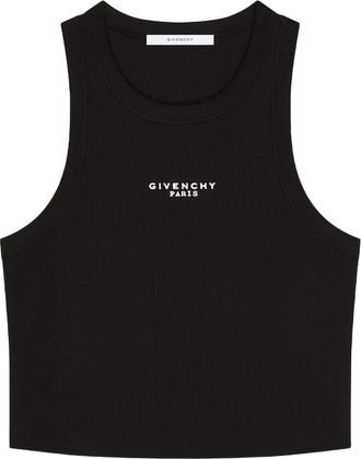 Givenchy Tops, Dames, Zwart, M, Cropped Tank Top