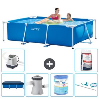 Intex Piscina Con Estructura Rectangular - 220x150x60 Cm - 7-piezas S40026