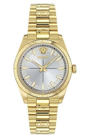Versace Millenyium Goldtone Bracelet Watch, 32mm in Ip Yellow Gold at Nordstrom