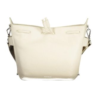 Coccinelle Shoulder Bags, female, White, Size: ONE SIZE Gretel Ribbon Bag