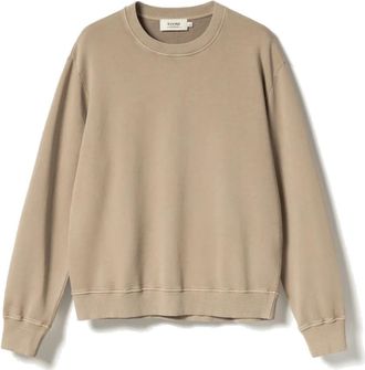 Elvine Caspian GMD Washed Cotton Sweatshirt - Heren - Sweatshirts - Bruin - S - Katoen - Hoodies & sweatvesten