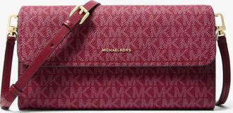 Michael Kors Jet Set Small Signature Logo Convertible Crossbody Bag