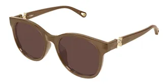 Chlo&eacute; CH0375SK Asian Fit 004 Womens Sunglasses Brown Size 56