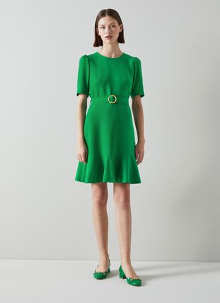 L.k. Bennett Womens Eliza Dresses, Green - Size 12 UK