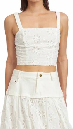 En Saison Adina Top In Off White