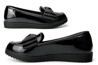 Generic Girls School Shoes Womens Loafers Size 5 Patent School Shoes Size 6 Ladies Loafers Girls Loafer Womens Loafer Office Shoe Flats Sizes 3-8 Patent Black