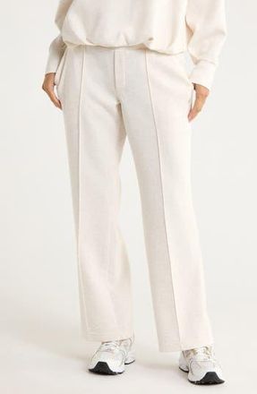 Apana Pintuck Scuba Knit Pants in Wheat Heather at Nordstrom Rack, Size X-Large