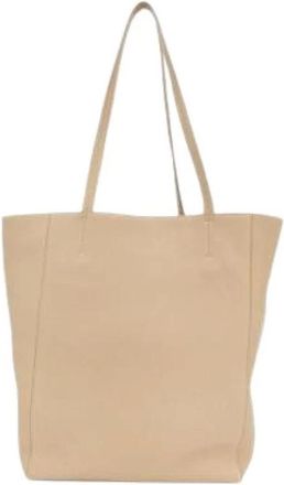 Celine Pre-owned Cabas Phantom Calf Tote Bag - Dames - Vintage Shopper - Beige - ONE Size - Leer - Vintage