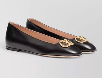 Valentino Garavani vlogo signature leather square toe loafers