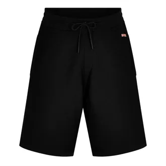 HUGO BOSS Mannen Tondar Sweat Shorts (Zwart)