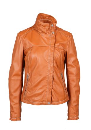 Freaky Nation Lederjacke FREAKY NATION Lenie-FN, Damen, Gr. M (38), cognac, Oberstoff: 100% Leder; Futter: 100% Baumwolle, normal, Jacken Lederjacke