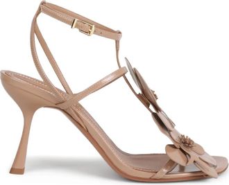 Zimmermann flower open-toe sandals - Neutrals