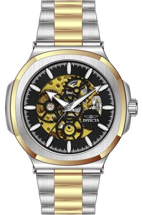 Invicta Objet D Art 70002 Herenhorloge - Automatisch Uurwerk - Staal met Zwarte Wijzerplaat - 43 mm