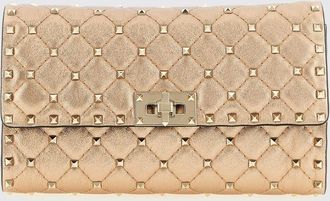 Valentino Garavani Borsa Rockstud Spike Valentino Garavani in nappa laminata matelass&egrave;