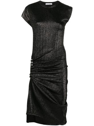 Paco Rabanne Abito drappeggiato - Nero