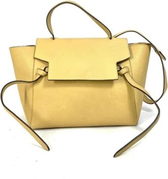 Celine Pre-owned Leather celine-bags - Dames - Vintage Shopper - Geel - ONE Size - Leer - Vintage