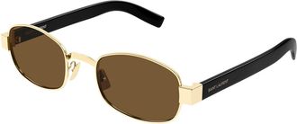 Saint Laurent Zonnebril Goud/Bruin