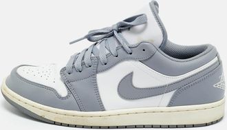 Air Jordan s Grey/white Leather Jordan 1 Low Vintage Stealth Grey sneakers