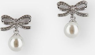 Self Portrait Orecchini A Fiocco Con Perla