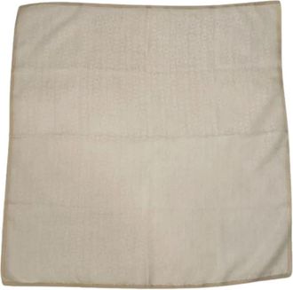Celine Pre-owned Vintage Zijden Sjaal - Dames - Vintage Accessoires - Beige - ONE Size - Vintage