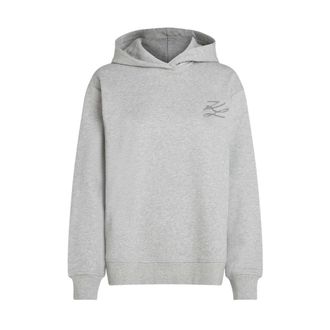 Karl Lagerfeld Hoodies - Dames - Hoodies - Grijs - M - Hoodies & sweatvesten