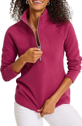 Tommy Bahama New Aruba Stretch Cotton Half Zip Pullover in Santa Ana at Nordstrom, Size Small