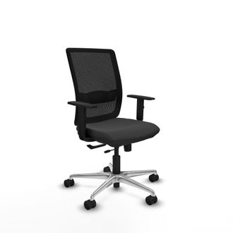 Piqueras y Crespo Silla De Oficina Piqueras Y Crespo Haches Negro Espuma Ajustable