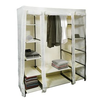 MSV Msv - Armario Con Estantes Ventilados De Pp Gris Y Beige