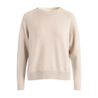 Max Mara Mmlvirgola Trui - Dames - Ronde hals truien - Beige - M - Wol - Truien & Vesten