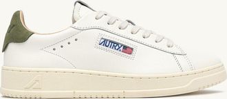 Autry SNEAKERS DALLAS LOW IN PELLE LODEN GREEN E MARSHMALLOW
