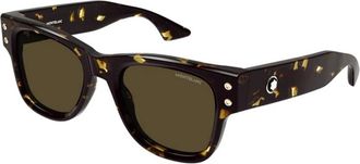 Montblanc Authentieke Bril met Topkwaliteit - Heren - Zonnebrillen - Bruin - 54 MM - Accessoires
