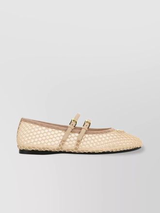 Prada mesh ballerinas with flat sole and round toe