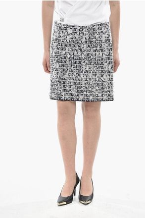 Givenchy Tweed Mini Skirt with Back Zip size L