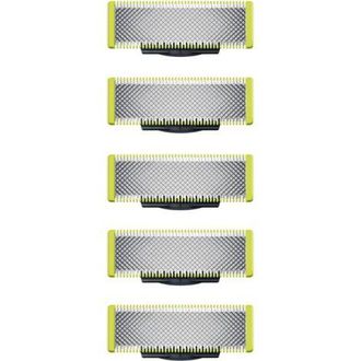 Andiamo Applicable &Agrave; Oneblade - Lames De Rechange. Pour Rasoir/tondeuse &Eacute;lectrique Oneblade. Acier Inoxydable Robuste. Taille. Stylisation Et Rasage. Lot De 5