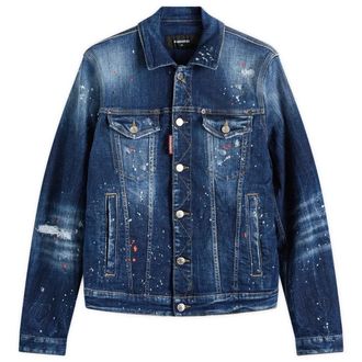 Dsquared2 Dan Marineblauw Jeansjack