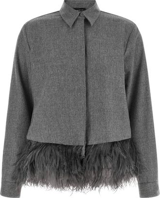 Fabiana Filippi Dames, Blouses & Shirts, Grijs, Maat: XS