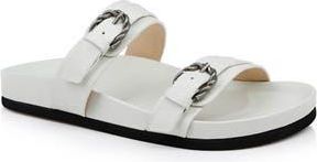 L'agence Gaelle Slide Sandal in Ivory Leather at Nordstrom Rack, Size 10