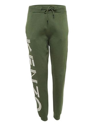 Kenzo logo-printed track pants - Green