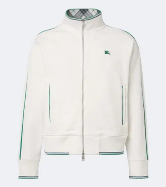 Burberry EKD jersey zip-up sweatshirt