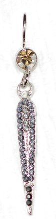 Mariana Womens Orchid Earrings In Black/ Grey/ Silver