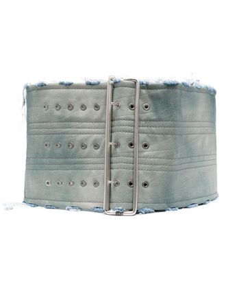 Diesel Oversized riem - Blauw