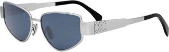 Celine CL40293U16V Square Full Rim Sunglasses - Silver
