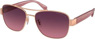 Coach HC7161 CR617 Polarized 9331F4 Womens Sunglasses Gold Size 56