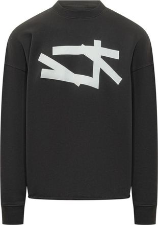 44 Label Group Black Crew Neck Sweatshirt