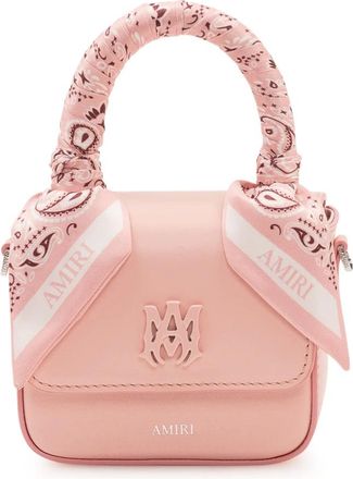 Amiri Tassen, Dames, Roze, ONE Size, Leer, Nano MA Bag
