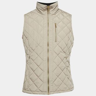Calvin Klein Beige Nylon Quilted Vest L